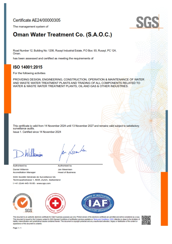 ISO 9001:2015 Certificate